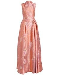 Erdem - Robe Longue À Col Montant - Lyst