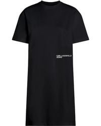 Karl Lagerfeld - Logo-Print Midi Dress - Lyst