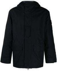 Stone Island - Garment-dyed Cotton Hooded Jacket - Lyst