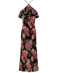 Twinset - Floral-Pattern Ruffled Dress - Lyst