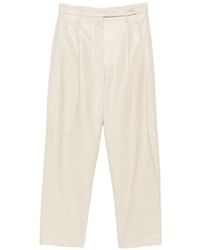 Co. - Pantalon Plissé En Cuir - Lyst