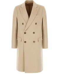 Lardini - Double-Breasted Wool Coat - Lyst