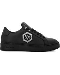 Philipp Plein - Logo-Plaque Low-Top Sneakers - Lyst