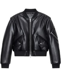 Stand Studio - Half Gewatteerd Cropped Bomberjack - Lyst
