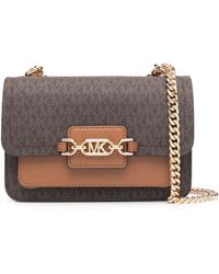 Michael Kors - Mk Umhängetasche Heather Extra-Small Mit Logo - Lyst