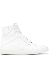 Zadig & Voltaire - High Flash Lace-up Sneakers - Lyst