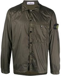 Stone Island - Compass-motif Shirt Jacket - Lyst