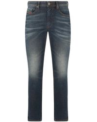 DIESEL - Faded-Effect Five-Pocket Jeans - Lyst