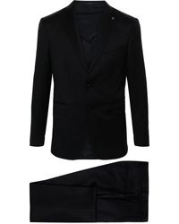 Tagliatore - Logo-Appliqué Virgin Wool Single-Breasted Suit - Lyst