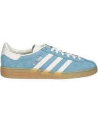 adidas - Muenchen Three-Stripe Suede Sneakers - Lyst