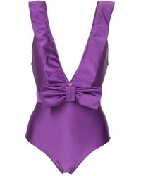 Adriana Degreas - Bow-detailing V-neck Swimsuit - Lyst