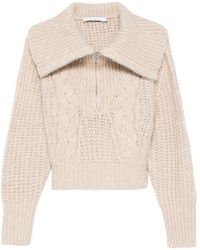 IRO - Cable-knit Half-zip Jumper - Lyst