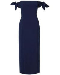 Carolina Herrera - Robe Mi-Longue À Épaules Dénudées - Lyst