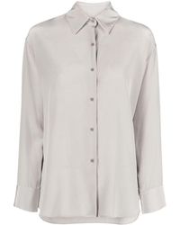 Nili Lotan - Silk Long-sleeve Shirt - Lyst