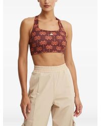 adidas - Sujetador Deportivo Con Palmera Estampada De X Farm Rio - Lyst