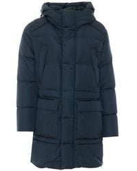 Add - Nylongloss Quilted Hooded Coat - Lyst