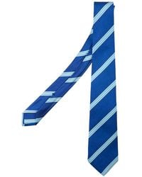 Kiton - Cravate À Rayures Diagonales - Lyst