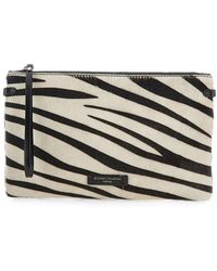 Gianni Chiarini - Hermy Zebra-Print Clutch Bag - Lyst