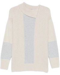 Lorena Antoniazzi - Pattern Collared Sweater - Lyst
