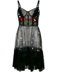 McQueen - フローラル柄 シアードレス - Lyst