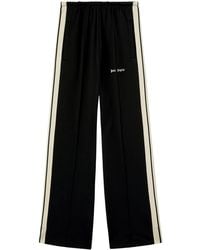 Palm Angels - Wide-Leg Trousers With Contrasting Stripe Detail - Lyst