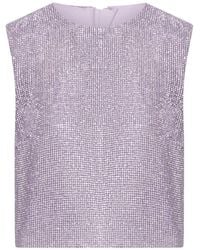 Self-Portrait - Metal Mesh Top - Lyst