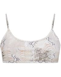 Melissa Odabash - Haut De Bikini Cassis À Imprimé Animalier - Lyst