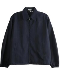 AURALEE - Zip-Up Elasticated-Hem Jacket - Lyst