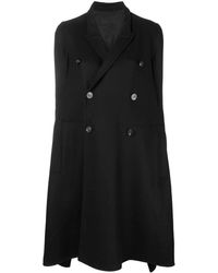 Rick Owens Flared double-breasted coat - Noir