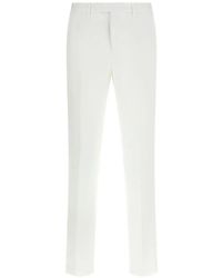 PT Torino - Stretch Pleat Trousers - Lyst