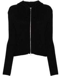 Our Legacy - Ribbed-knit Hooded Cardigan - Lyst