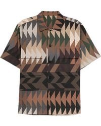 Sacai - Chemise À Imprimé Géométrique - Lyst