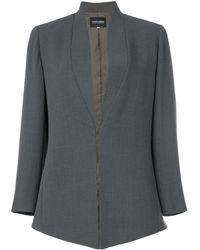 Giorgio Armani Jacke mit Schalkragen - Grau