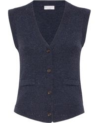 Brunello Cucinelli - Chaleco Con Botones - Lyst