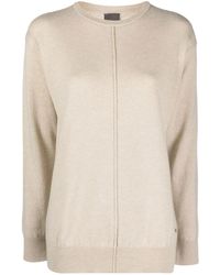 Lorena Antoniazzi - Front Seam Knitted Sweater - Lyst