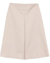 Alpha Studio - Pleated Midi A-Line Skirt - Lyst