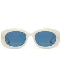 Stella McCartney - Chunky Oval-Frame Sunglasses - Lyst