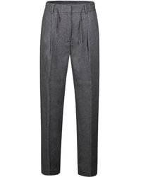 Moorer - Drawstring-Waist Pleated Trousers - Lyst