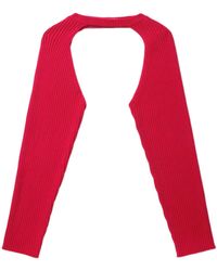 Helmut Lang - Pull En Maille Nervurée À Découpes - Lyst