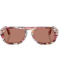 Persol - Geometric-Frame Sunglasses - Lyst