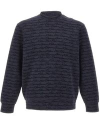 Emporio Armani - Sweater Met Ronde Hals En Print - Lyst