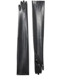 Norma Kamali - Extra-Long Faux-Leather Gloves - Lyst
