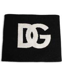 Dolce & Gabbana - Dg Logo-Intarsia Scarf - Lyst