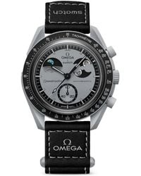 Swatch - X Omega Mission To Earthphase 42Mm Watch - Lyst