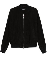 Dolce & Gabbana - Suede Bomber Jacket - Lyst
