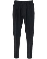 Low Brand - Elasticated-Wasit Wool Trousers - Lyst