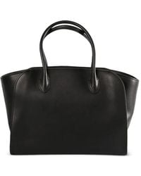 The Row - Leather tote bag - Lyst