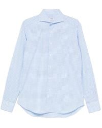 VELA SHOP - Gingham-Check Long-Sleeve Shirt - Lyst