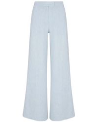 Hevron - Capri High-Waisted Flared Trousers - Lyst
