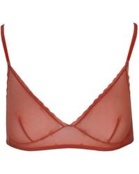 Laura Urbinati - Tulle-Panelled Triangle Bra - Lyst